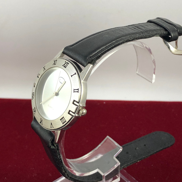Oscar de la Renta Watch Silver Black Leather Watch main image 4